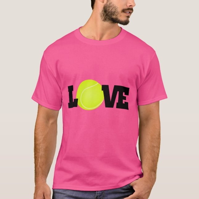 Tennis Kärlek T Shirt (Framsida)