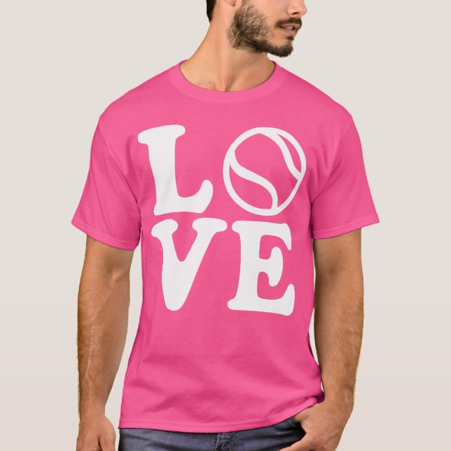 Tennis Kärlek T Shirt (Framsida)