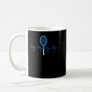 Tennis Kärlek Tennis Heartslag Tennis Player Kaffemugg