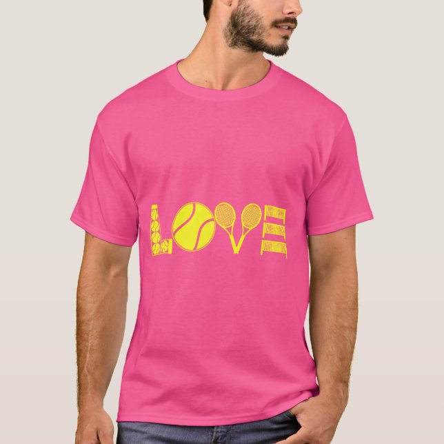 Tennis kärleksfamilj t shirt (Framsida)