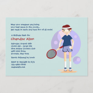 Tennis Kid-inbjudan Inbjudningar