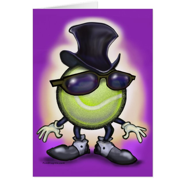 Tennis-klass Hälsningskort (Framsidan)