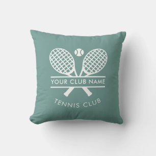 Tennis Klubb Namn Sports Swag any Färg Kudde