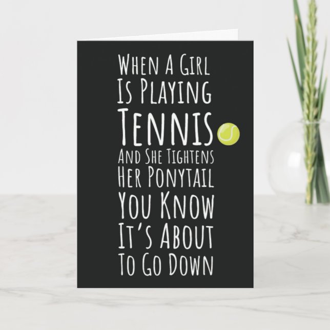 Tennis-kort för Tonåring av flickor, barn och småb Kort (Framsida)