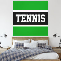 TENNIS Kul sportig grön svart vit randig