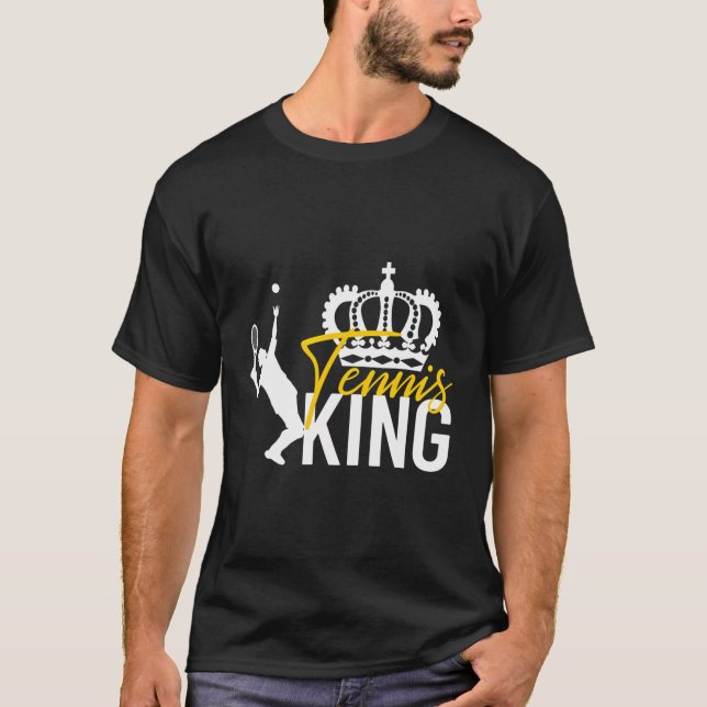 Tennis Kung Funny Boys Manar Tennis T Shirt (Framsida)