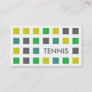 TENNIS (kvadrater i modet) Visitkort