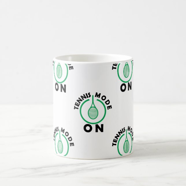 Tennis-läge PÅ grönt/vitt Kaffemugg (Center)