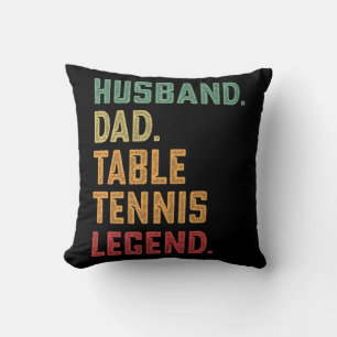 Tennis Legend manar Make Pappa Bord Kudde