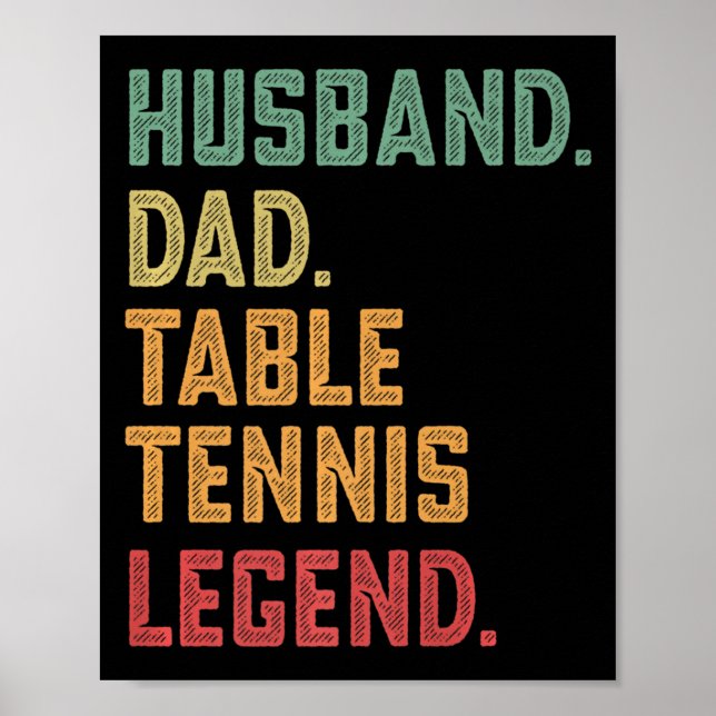 Tennis Legend manar Make Pappa Bord Poster (Framsidan)