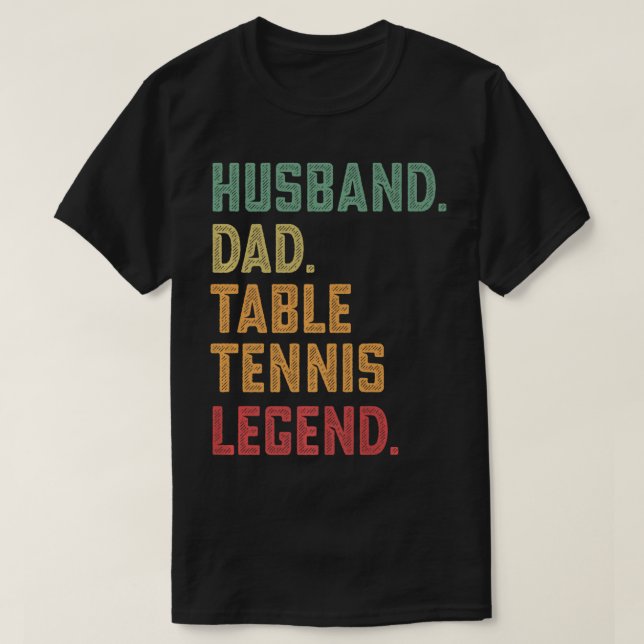 Tennis Legend manar Make Pappa Bord T Shirt (Design framsida)