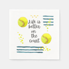 Tennis Life är bättre på domstolen. Pappersservett