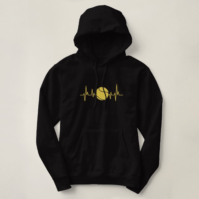 Tennis Lifeline Hoodie T Shirt (Design framsida)