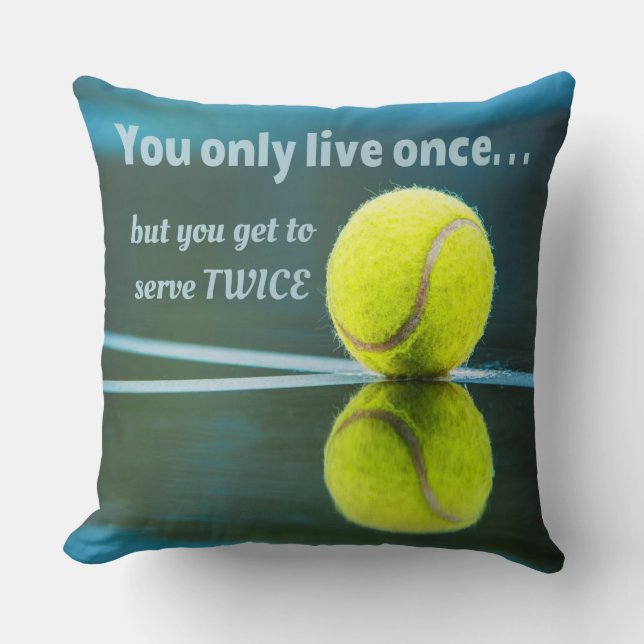 Tennis live gång Server två gånger, Tennis Boll, C Kudde (Framsida)