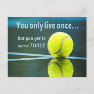 Tennis live gång Server två gånger, Tennis Boll, C Vykort