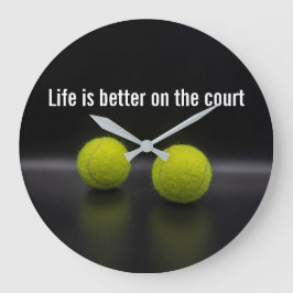 Tennis-livet är bättre med bollar stor klocka