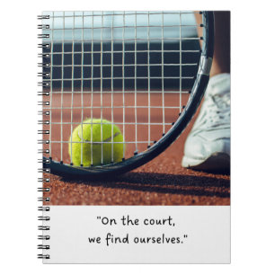 Tennis-livet är bättre på tennis boll. anteckningsbok