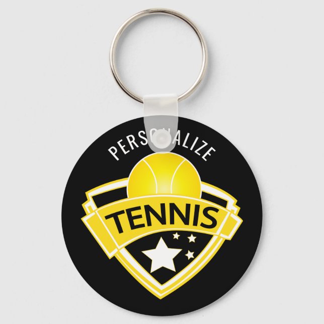Tennis Logotyp Design Nyckelring (Framsida)
