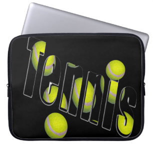Tennis Logotyp och Bollar Laptop Sleeve