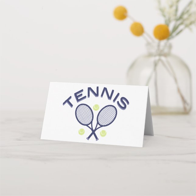 Tennis Logotyp Placeringskort (Framsida)