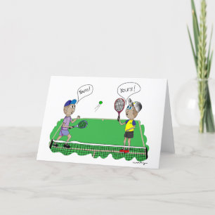 Tennis lustiga sida tack kort