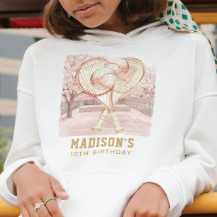 Tennis Luxury Girl Birthday Personalized T Shirt