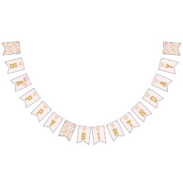 Tennis Luxury Girl Grattis Birthday Vimplar