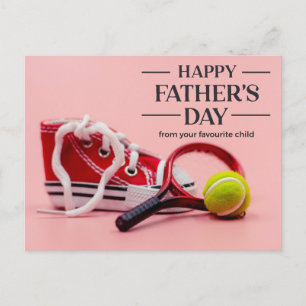 Tennis Lycklig Fars dag för Pappa Vykort