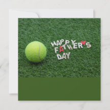 Tennis Lycklig Fars dag med tennis boll Card