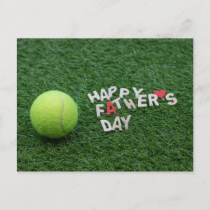 Tennis Lycklig Fars dag med tennis boll Card Vykort