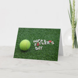 Tennis Lycklig Fars dag med tennis boll Kort