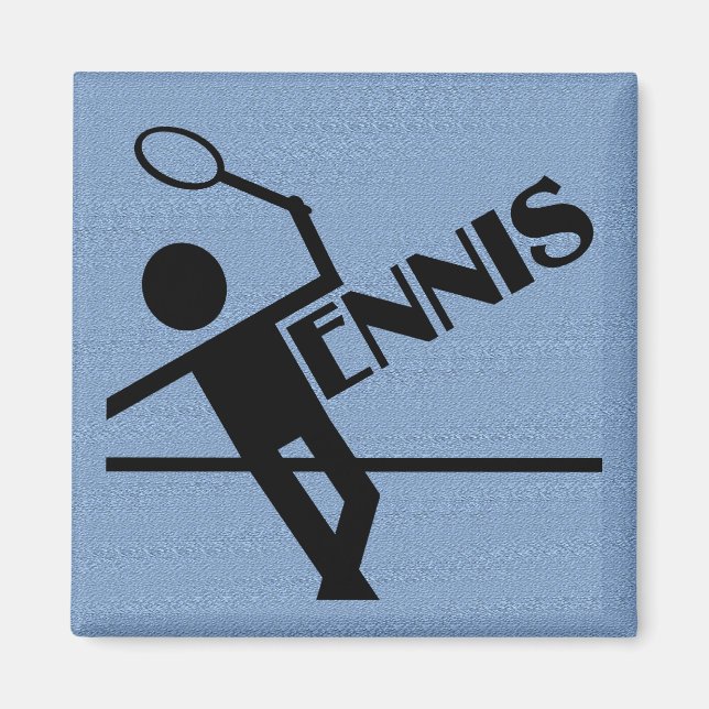 Tennis magnet, anpassa magnet (Framsidan)