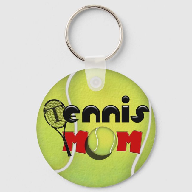 Tennis Mamma Keychain Nyckelring (Framsida)