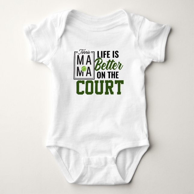 Tennis Mamma Life är bättre på att bli lustig. T Shirt (Framsida)
