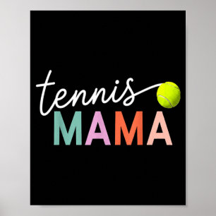 Tennis mamma mor tennisboll spelare present mors d poster