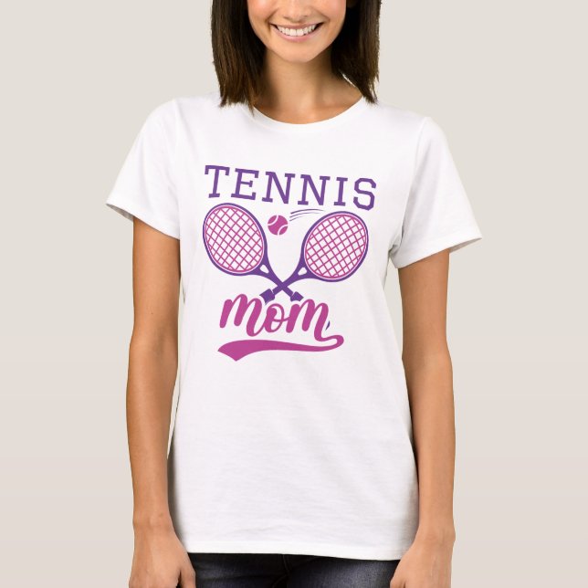 Tennis Mamma T Shirt (Framsida)