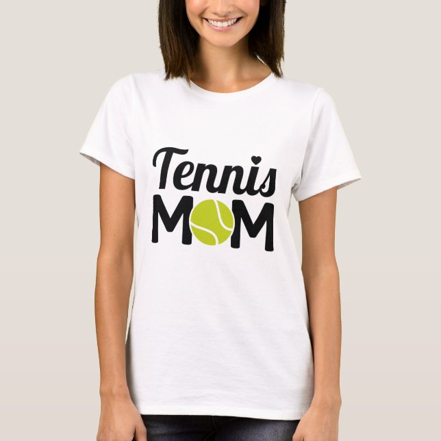 Tennis Mamma T Shirt (Framsida)