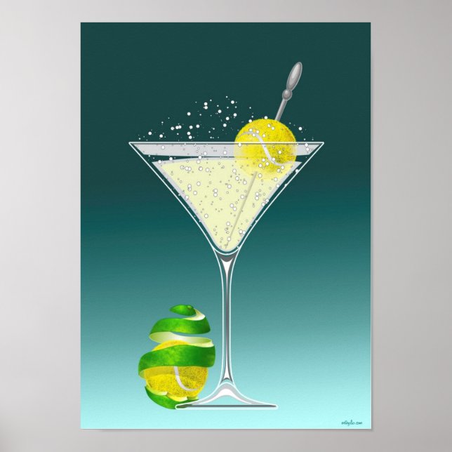 Tennis Martini, tennis Poster (Framsidan)