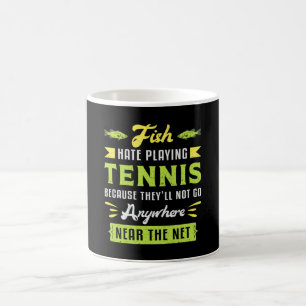 Tennis Match Player Racket Court Sports Funny Gift Kaffemugg