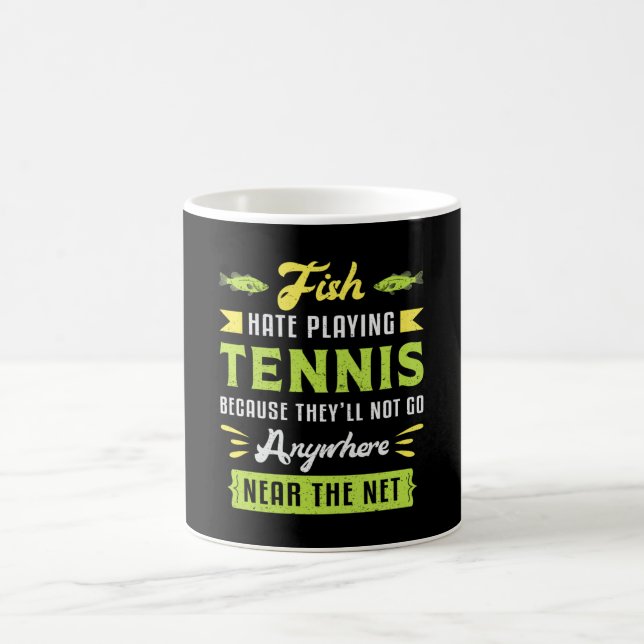 Tennis Match Player Racket Court Sports Funny Gift Kaffemugg (Center)