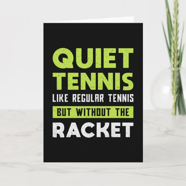 Tennis Match Racket Player Court Sports Funny Gift Kort (Framsida)