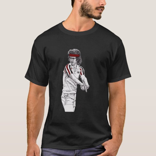 Tennis Mcenroe  T Shirt (Framsida)