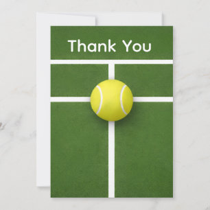 TENNIS med boll på planen Tack Kort