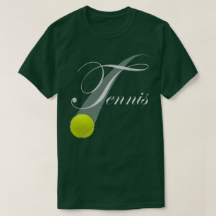 Tennis med tennisboll t shirt