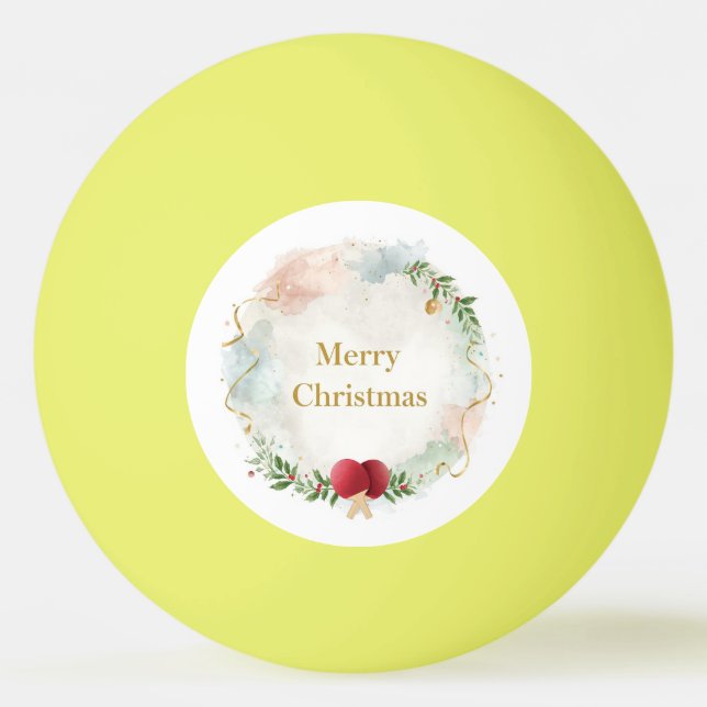 Tennis Merry Christmas with tennis ball  Pingisboll (Framsidan)
