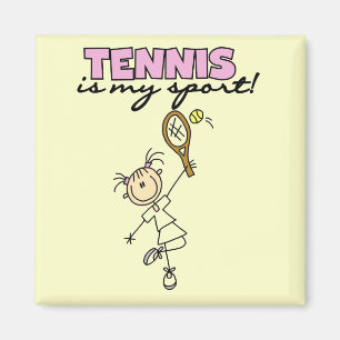 Tennis min sportTshirts och gåvor Magnet