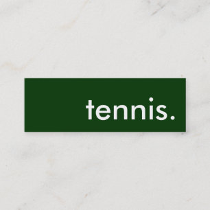 tennis. mini visitkort