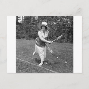 Tennis Mode på 1900-talet i tidigt Vykort
