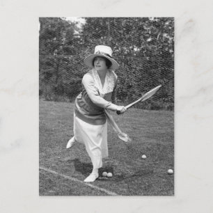 Tennis Mode på 1900-talet i tidigt Vykort