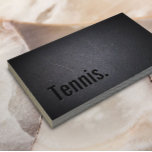 Tennis Modern Bold Text Professionell Mörk Visitkort<br><div class="desc">Affärskortet Mörk för tennis Modern Bold Text Professionell.</div>
